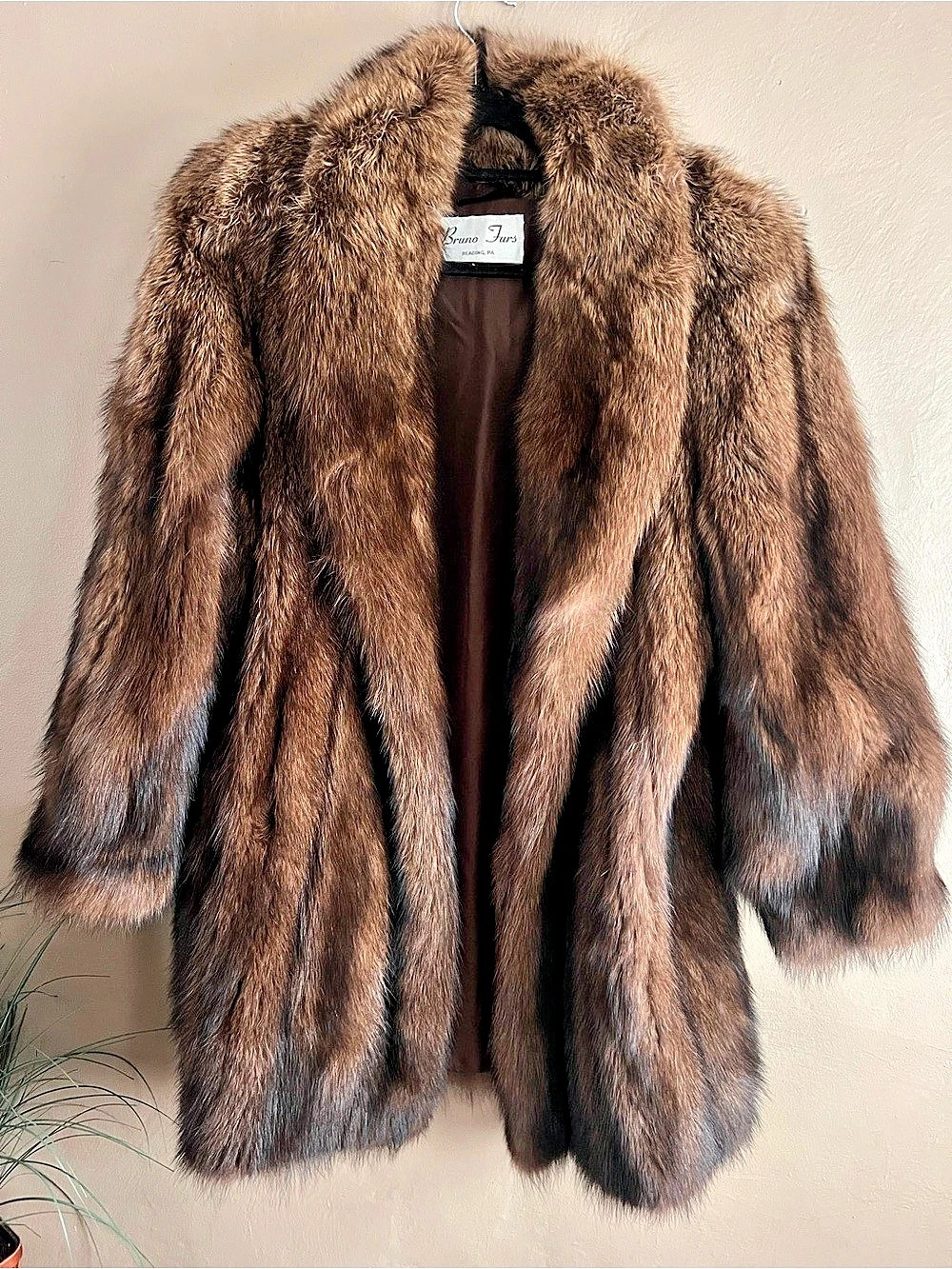 Bruno Fur's Brown Fur Coat Like New
